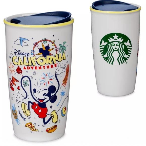 Starbucks Disneyland & California Adventure Porcelain Travel Mugs, Set o… - Picture 3 of 7